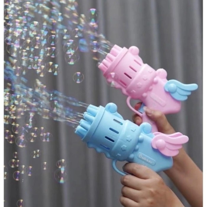 Mainan Dream Bubble Gun Maker Gelembung Sabun Otomatis Lucu+ Isi Sabun