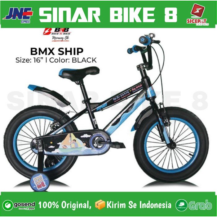 Sepeda Anak Laki Ukuran 12&quot; &amp; 16&quot; Inch BMX BNB SHIP Ban Jumbo 3.0