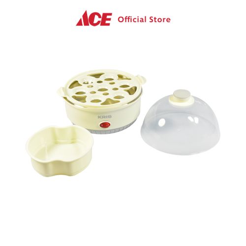 Ace - Kris Alat Perebus Telur Dengan Ring Bell 350 Watt Egg Boiler Steamer Electric Mesin Rebus Telur Listrik Perlengkapan Masak