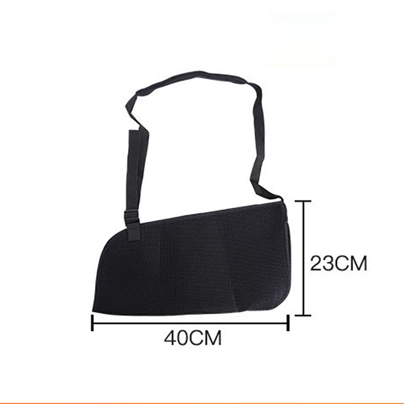 Arm Sling Penyangga Tangan Breathable Support Brace Hitam Gendongan Tangan Patah Tulang