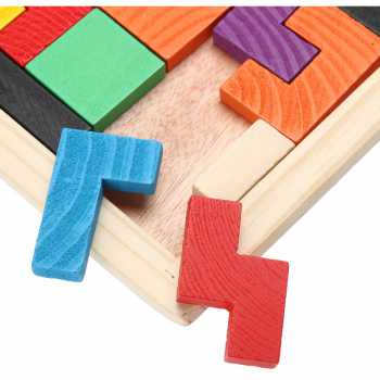 [KMZ] Mainan Puzzle Tangram Tetris Wooden Intelligence