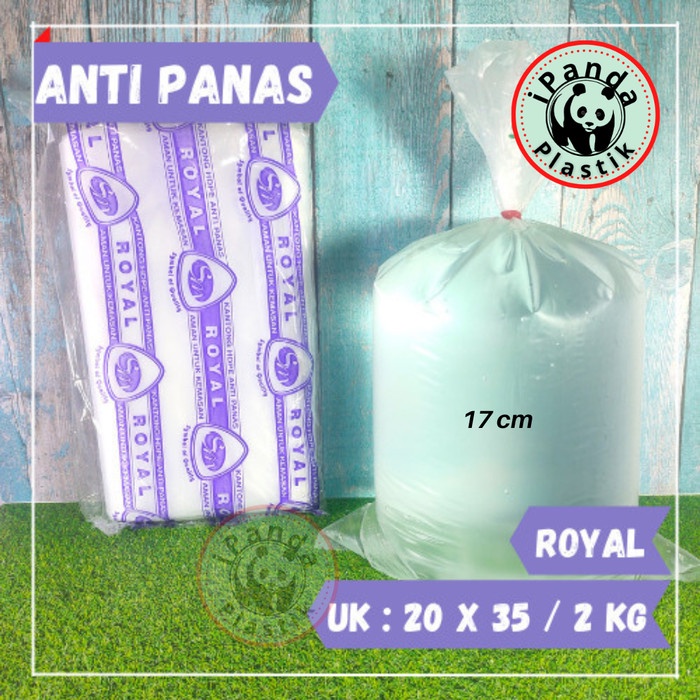 Plastik Anti Panas / Tahan Panas Royal Uk 10x20 / 1/4 kg @200gr