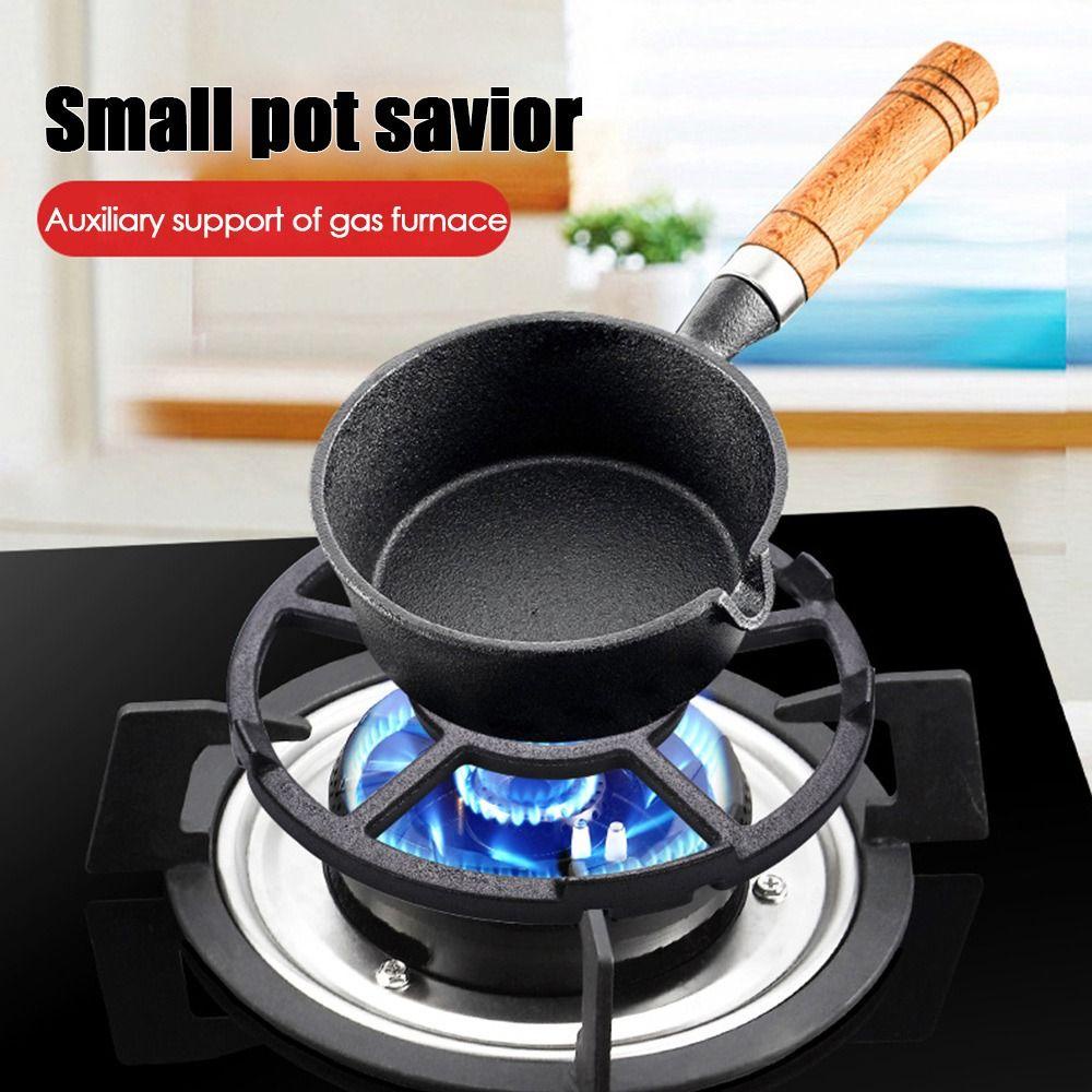 Solighter Cast Iron Untuk Kompor Gas Stove Cooktop Range Stand Stove Rack Pan Holder