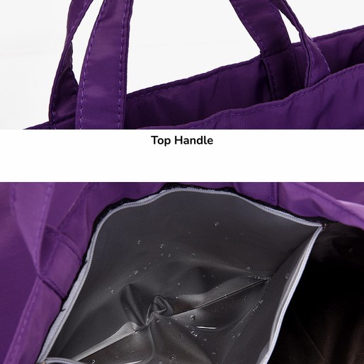 Tas Ransel Nylon Dua Arah dengan Tali Serut yang bisa dilipat