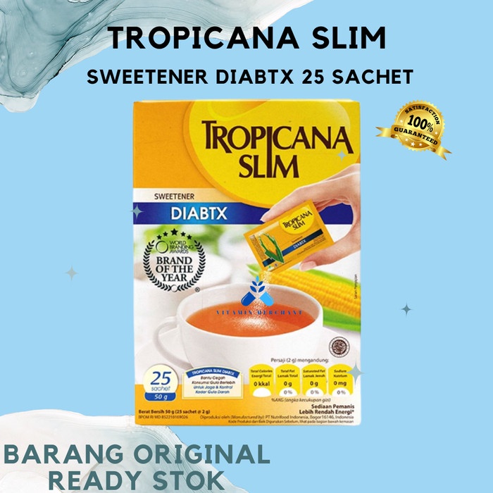 

Tropicana Slim Sweetener DIABTX 25 Sachet