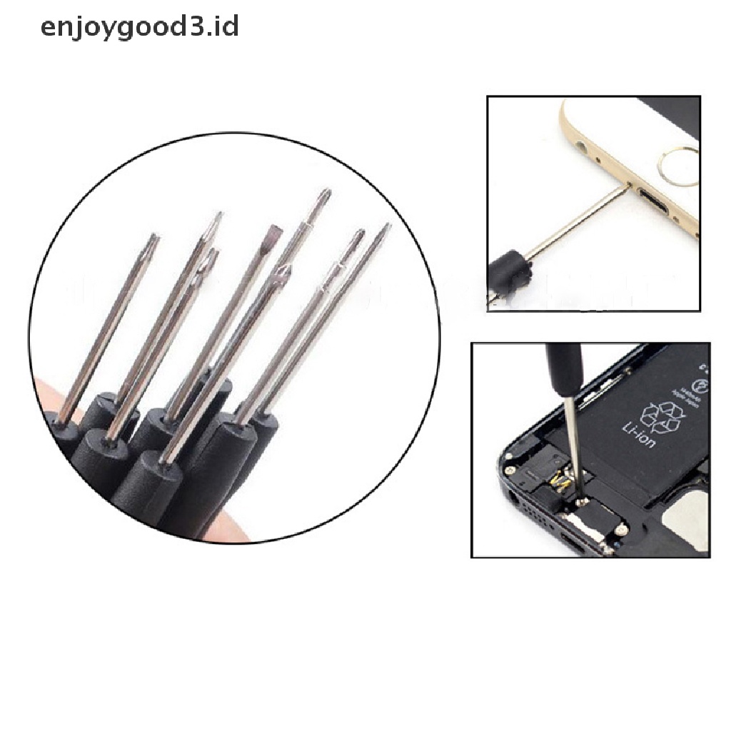 【Rready Stock】 16Pcs Kit Screwdriver Set Eyeglasses Watch Mobile Phone disassembly tool Set Accessory （ID）