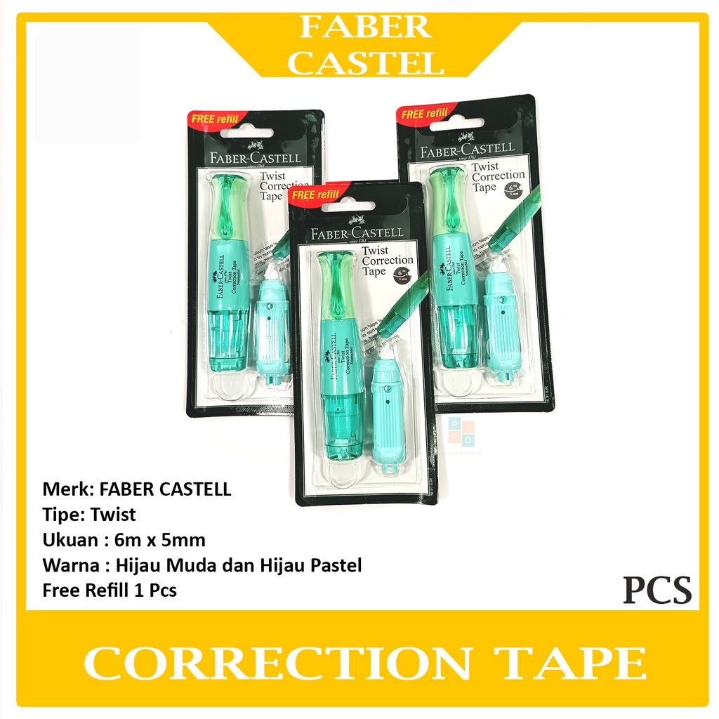 

FABER CASTELL Tip X Kertas - Correction Tape Free Refill - Per Pcs