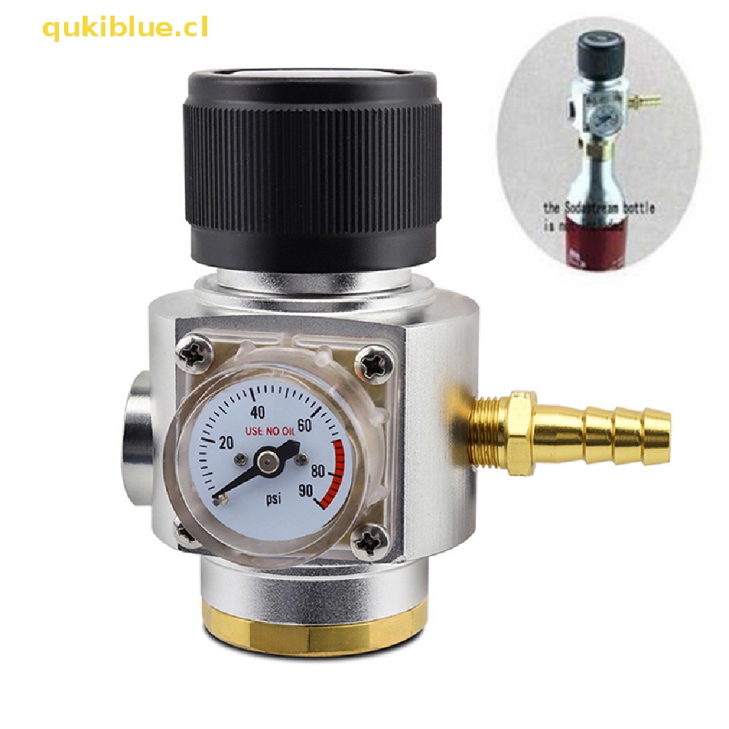Kit Charger Regulator Gas Mini qukiblue CO2 0-90 PSI corny cornelius keg cl