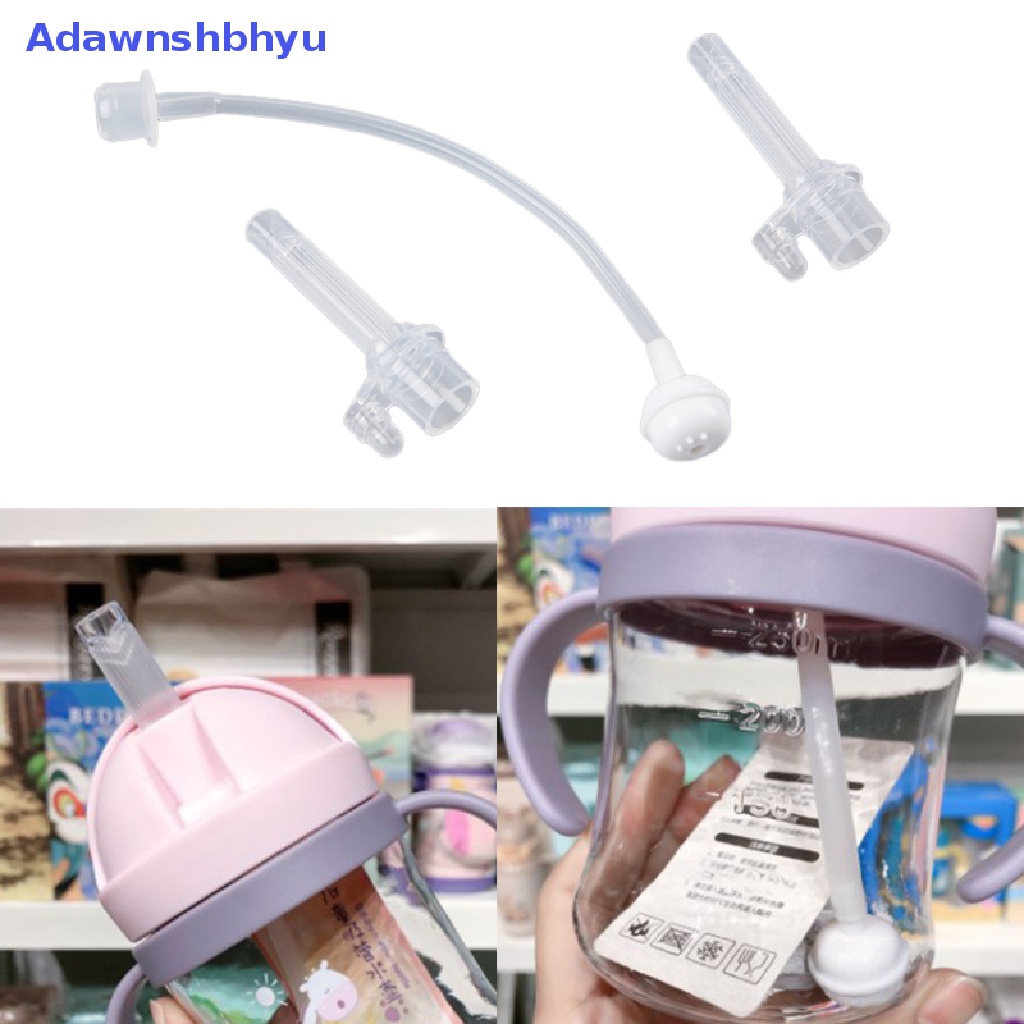 Adhyu Aksesoris Makan Bayi Anak Cangkir Air Sedotan Silikon Cair Sippy Drink Bottle Accessories ID