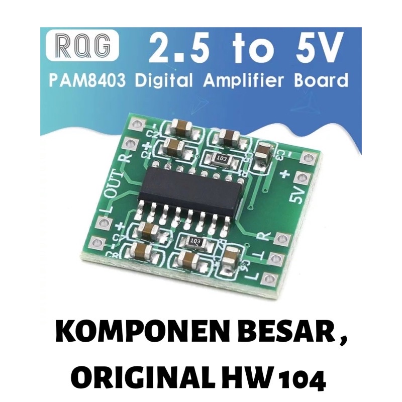 PAM8403 2X3W 5V AMPLIFIER CLASS D MINIATUR