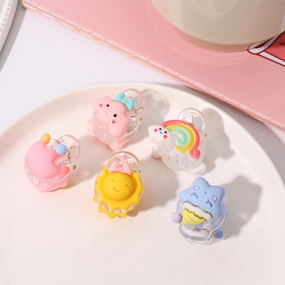 [Top Picks] Jepit Rambut Kecil Manis Aksesoris Rambut Wanita Gadis Hiasan Kepala BB Jepit Lucu Kartun Hair Clip Simple Korean INS Style Hair Pin Hair Claw Bayi Anak Anak