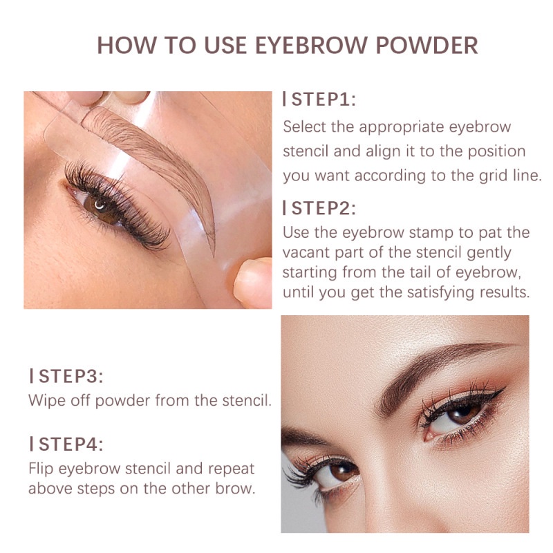 [Emperor] Ibcccndc Eyebrow Powder Cetakan Alis Instan Eyebrow Stamp / Stempel Alis Waterproof