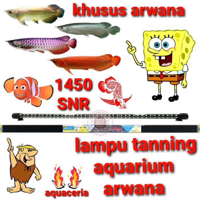 lampu tanning ikan arwana SNR 1450