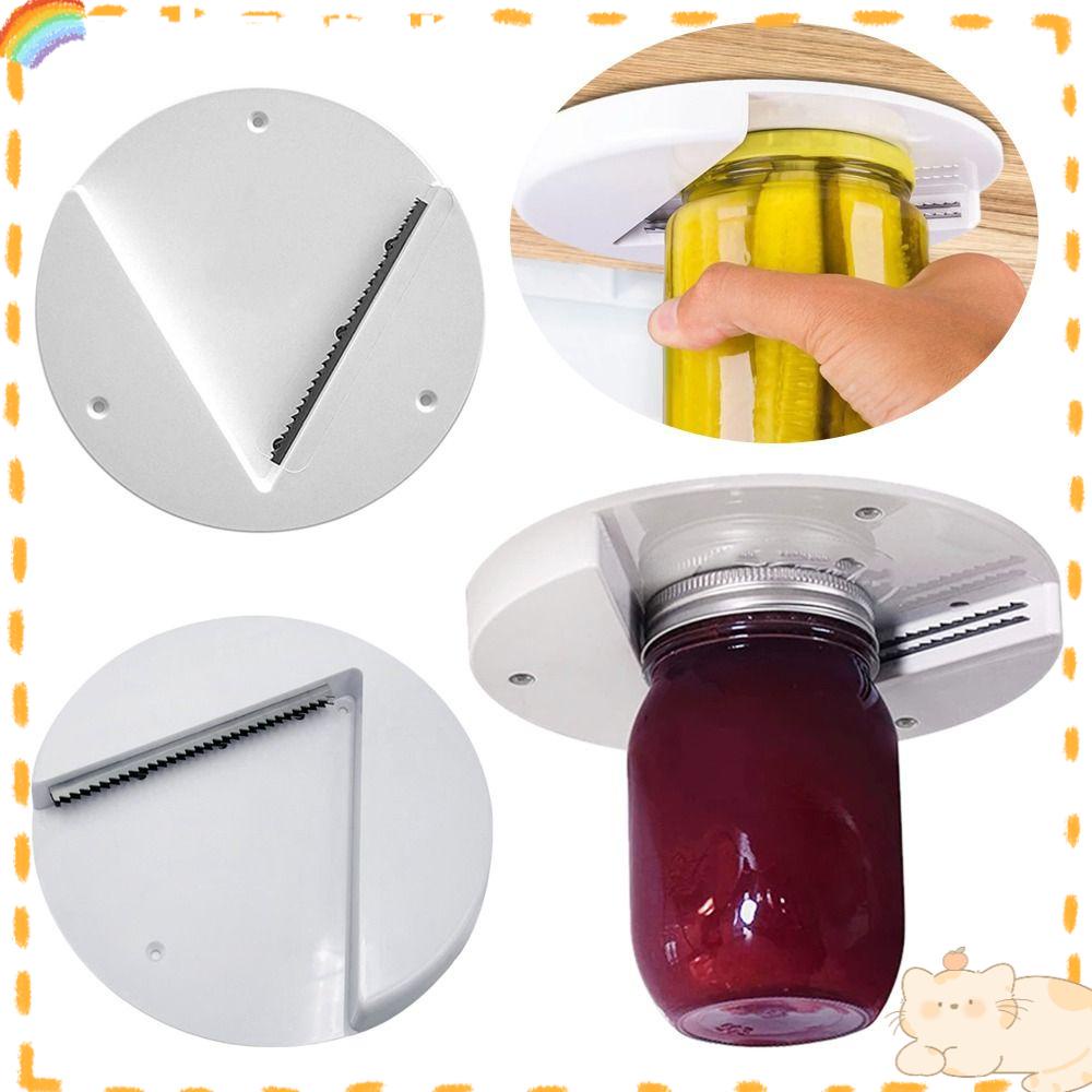 SOLIGHTER Can Opener Manual Jar Opener Wet Grip Self-adhesive