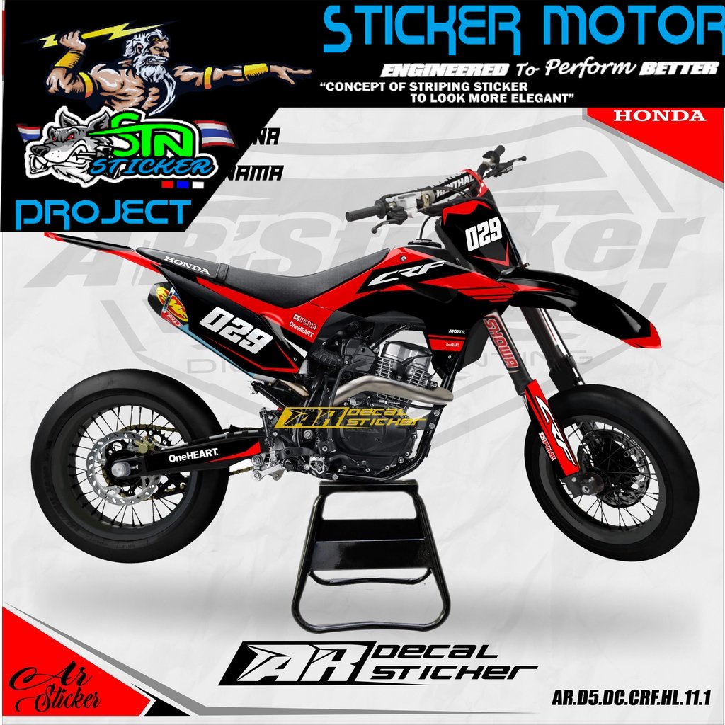 Decal full Hologram Honda CRF 150L - Decal Sticker CRF150L Hologram 011