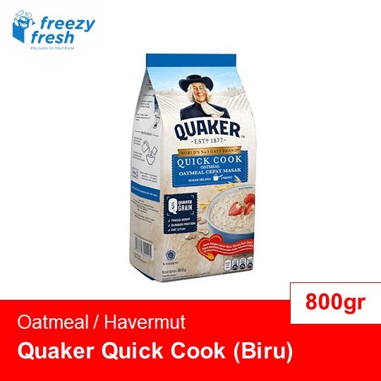 

[Ready Stock] Quaker Oatmeal / Havermut 800 gr - Quick Cook