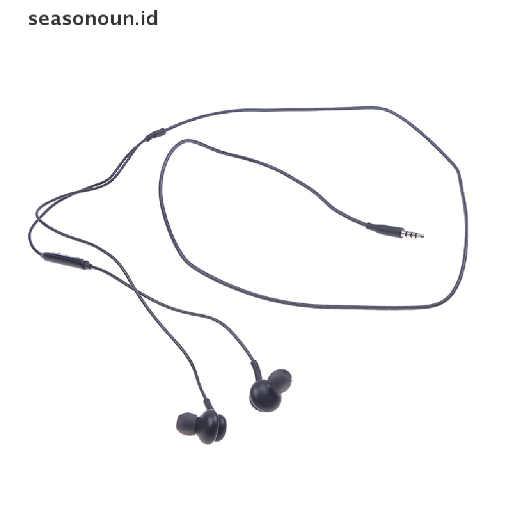 Seasonoun Wired Earbuds Headphone In-Ear Handsfree Earphone w/Mic Untuk Samsung S8/S8plus.