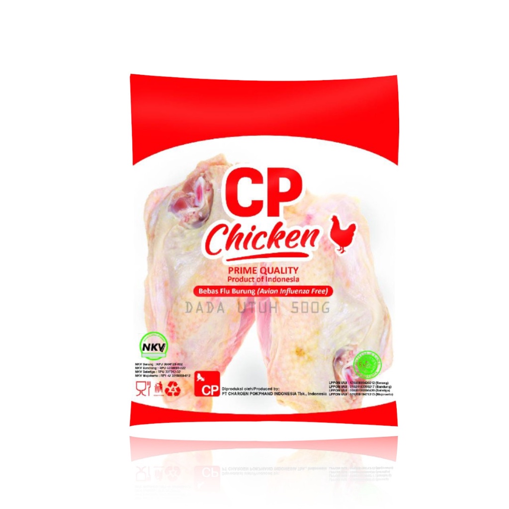 CP Chicken Daging Ayam Bagian Dada Utuh 500 Gr