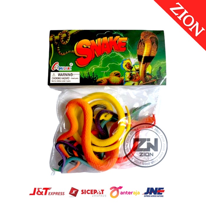 Mainan hewan ular karet | mainan miniatur ular