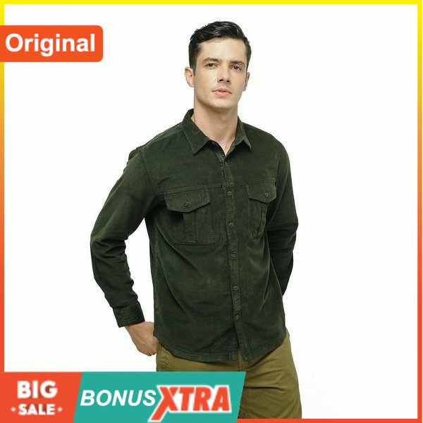 Kemeja Eiger Hudson Shirt Lengan Panjang Green 91000 5988 ORIGINAL