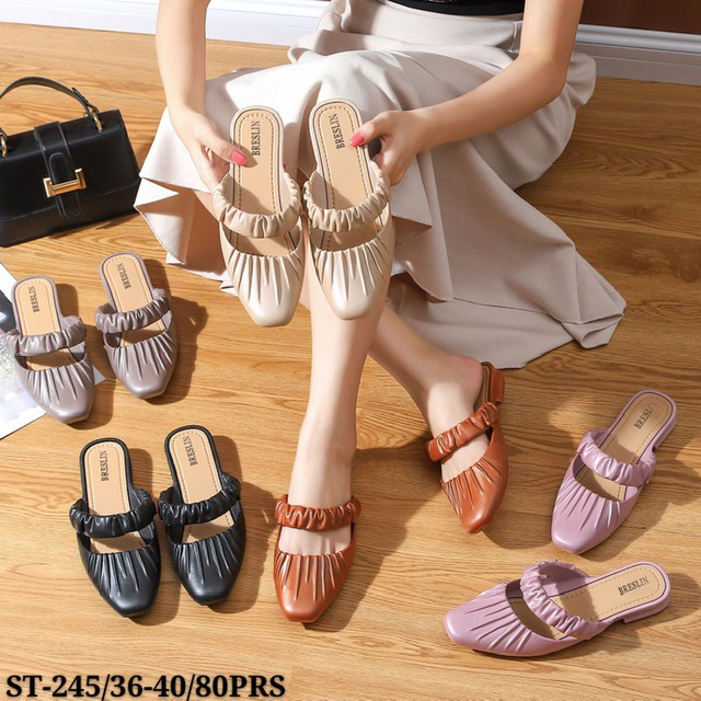 Sandal Selop Wanita Tali Kerut Anggreina Winola Collection WNL 245