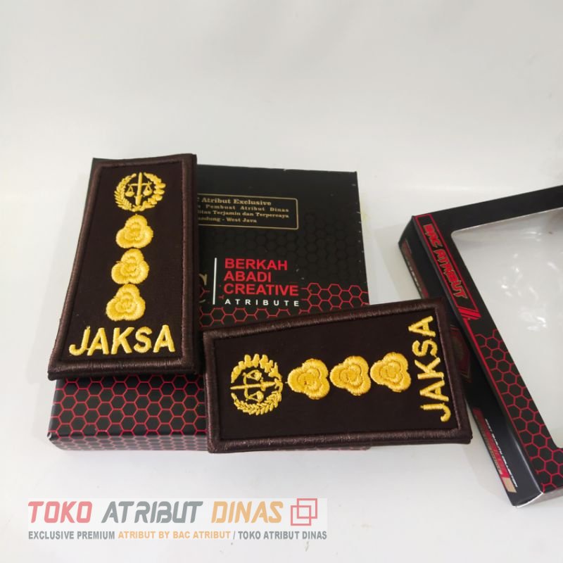 Pdh 4B Jaksa Kejaksaan/Pangkat 4b jaksa bordir Premium Atribut BAC