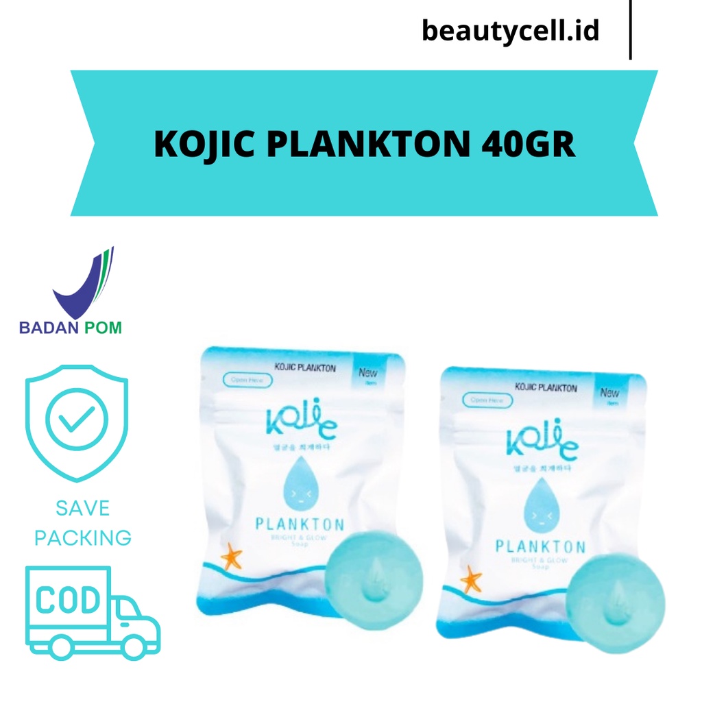 (READY SIAP KIRIM ) Bright &amp; Glow Face Soap Kojic Plankton 40gr / Sabun Kojic Plankton