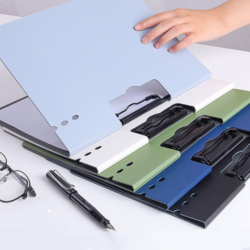 R-flower A4 File Folder Portable Horizontal Untuk Siswa Perlengkapan Kantor Tulisan Papan Splint