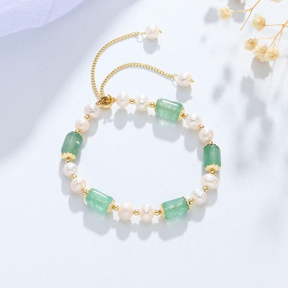 Mxbeauty Gelang Wanita Mewah Elegan Rantai Fashion Perhiasan Keberuntungan Keren Giok Gaya Korea Bracelet