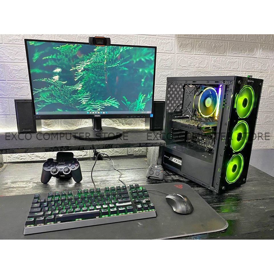 PC Gaming Fullset Intel I7 10700F  Ram 16gb Ssd 240gb Hdd 1tb VGA RTX 2060 6GB DDR6  Lengkap