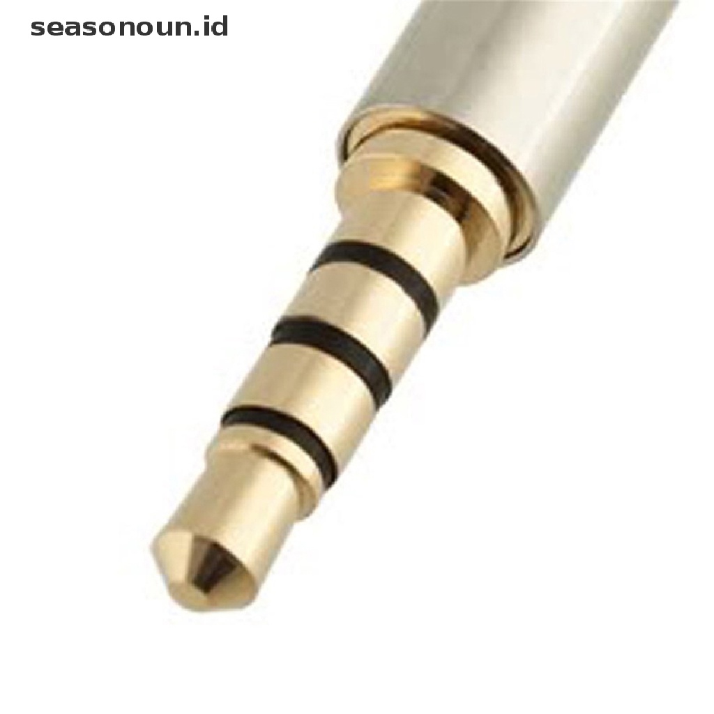 Seasonoun High Quality Metal Alloy 3.5mm Male To 2.5mm Female Konektor Konversi Audio 3.5mm To 2.5mm Adapter Converter Jack Headphone Audio Stereo.