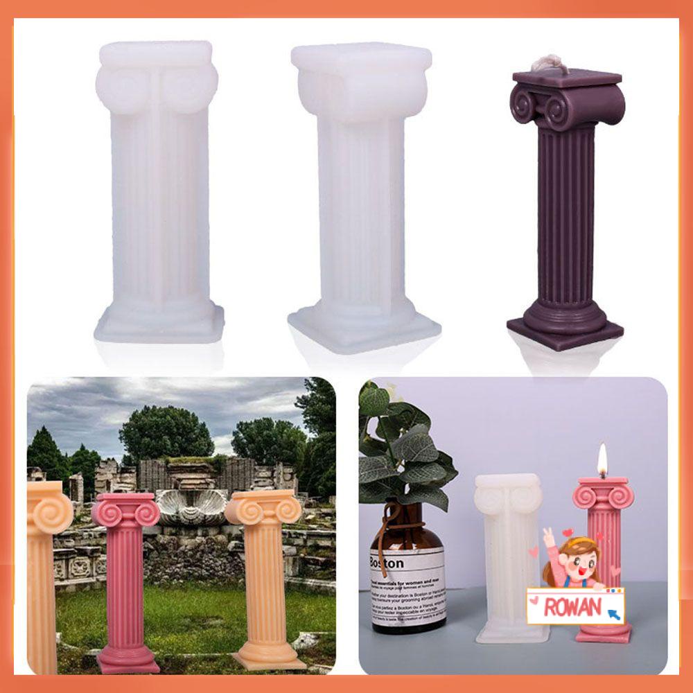 R-flower Classic Roman Column Party Clay Tools Cetakan Lilin 3D Art Wax Mold