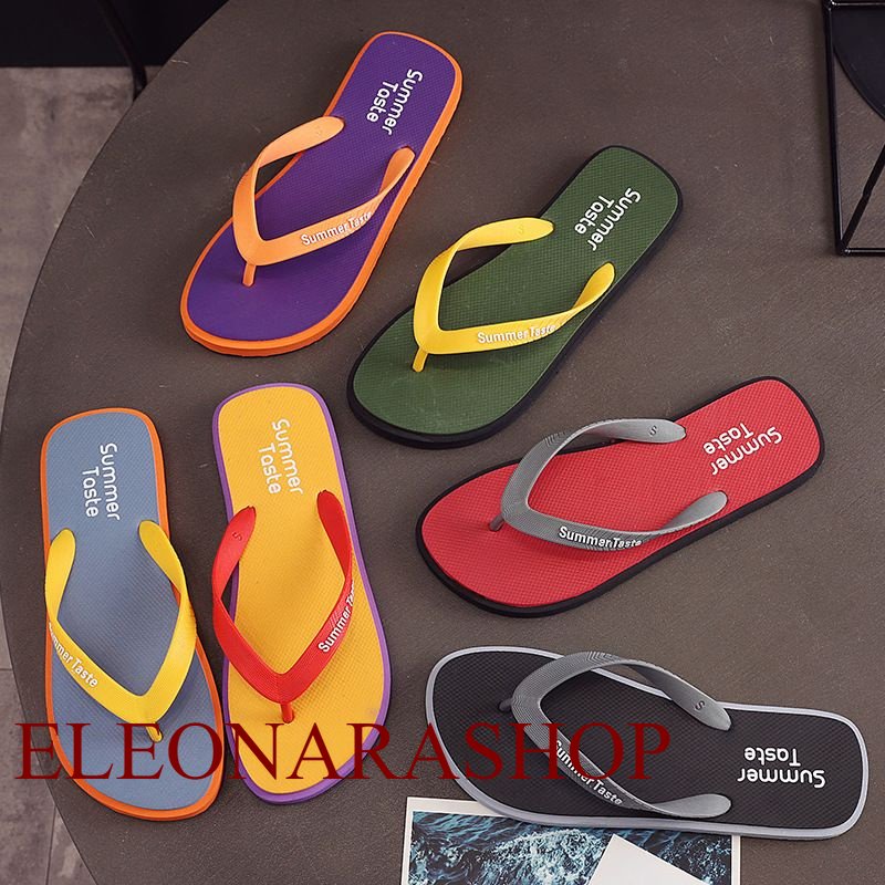 ELEONARASHOP SANDAL JEPIT PRIA PREMIUM MOTIF "SUMMER TASTE" TERBARU IMPORT CHINA SSK-20