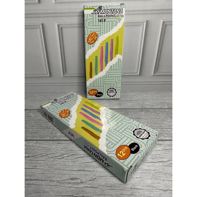 

SELUSIN ( 12 PCS ) Pulpen Body Pastel Montana 141