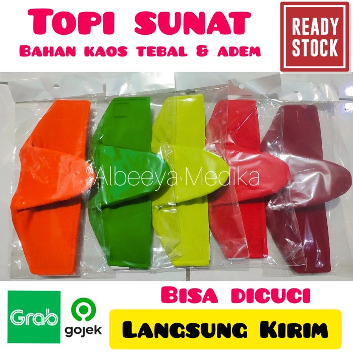 Topi Sunat/ Jugang/ Topi Khitan/ Topi Pelindung Sunat Anak