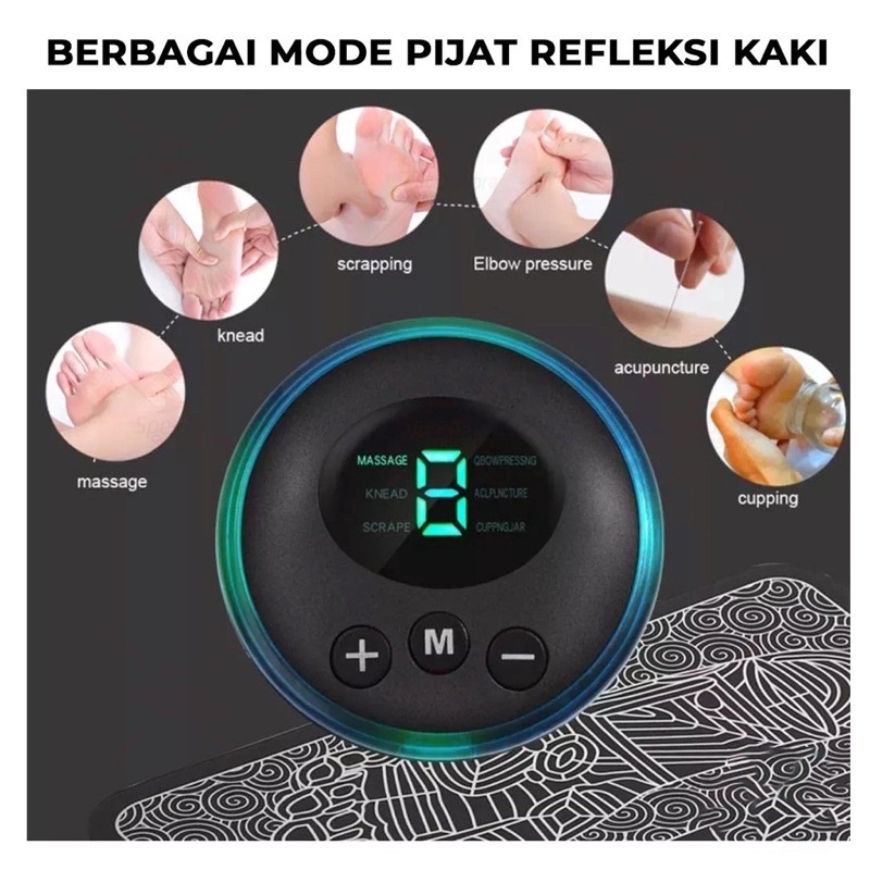 EMS Foot Massager Alat Pijat Kaki EMS Pad Mat Listrik