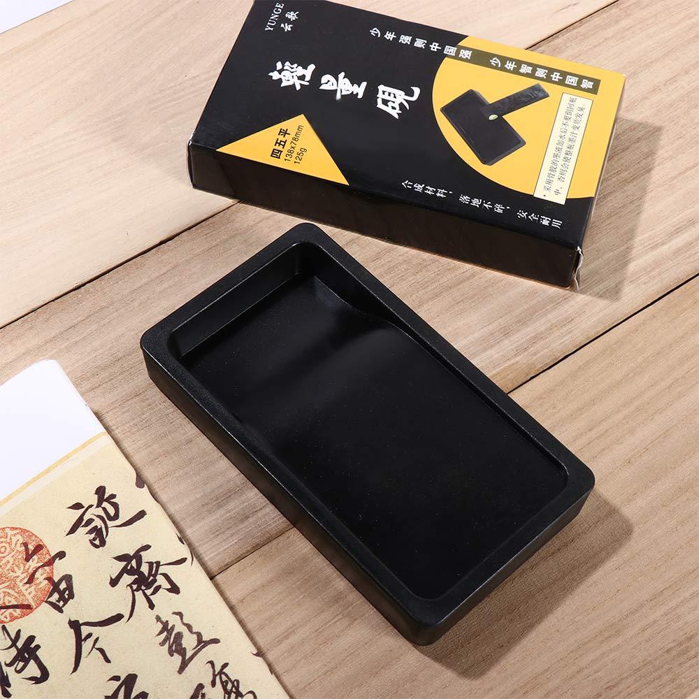 [Elegan] Kaligrafi Inkstone Portable Ringan Tulisan Multi-Fungsi Lukisan Dua Sisi Kuas Cina
