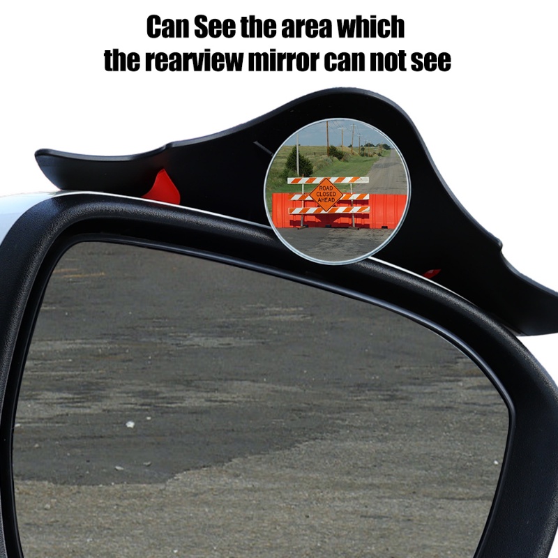 2pcs Kaca Spion Mobil Hujan Alis Blind Spot Mirror Cermin Bulat Kecil360° Aksesoris Otomatis Parkir Tambahan HD Adjustable