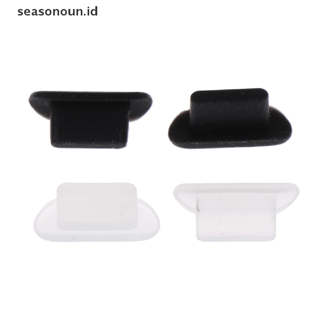 Seasonoun 10pc Penutup Anti Debu Cap Jack USB Port Colokan Anti Debu Untuk Port Charger Petir.