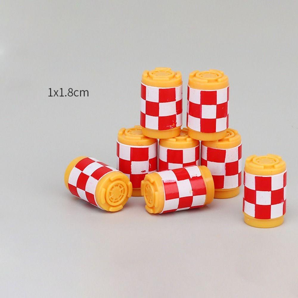 TOP 24 /40 /62PCS Kerucut Lalu Lintas Mini Mainan Edukasi Anak Cognisi Parkir Crossbar Model Pemandangan Jalan