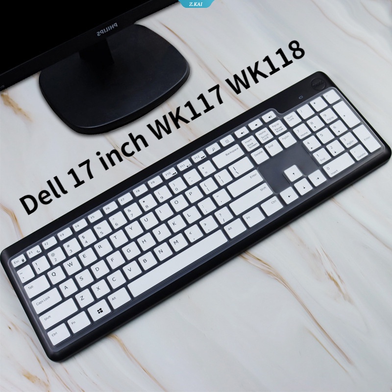 Dell 17inch WK117 WK118 Pelindung Keyboard Cover Pelindung Kulit Komputer Desktop Film Pelindung Keyboard Komputer Tahan Debu Berkualitas [ZK]