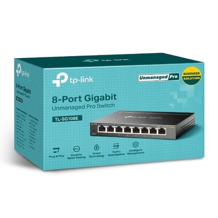 TP-LINK TL-SG108E Switch 8 Port Gigabit Easy Smart