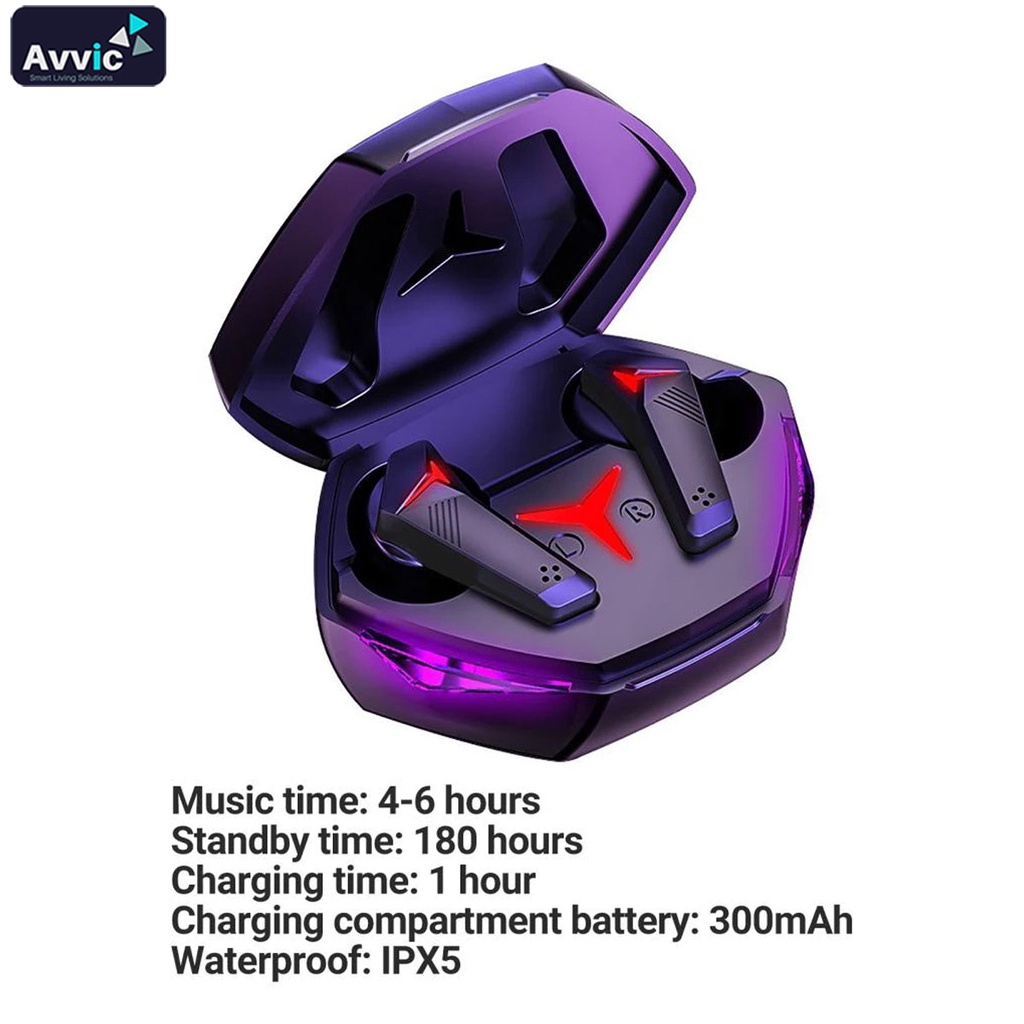 T33 TWS Headset Bluetooth 5.2 Wireless Gaming Earphone Full Bass Noise Cancelling Earbuds HiFi Stereo Handsfree