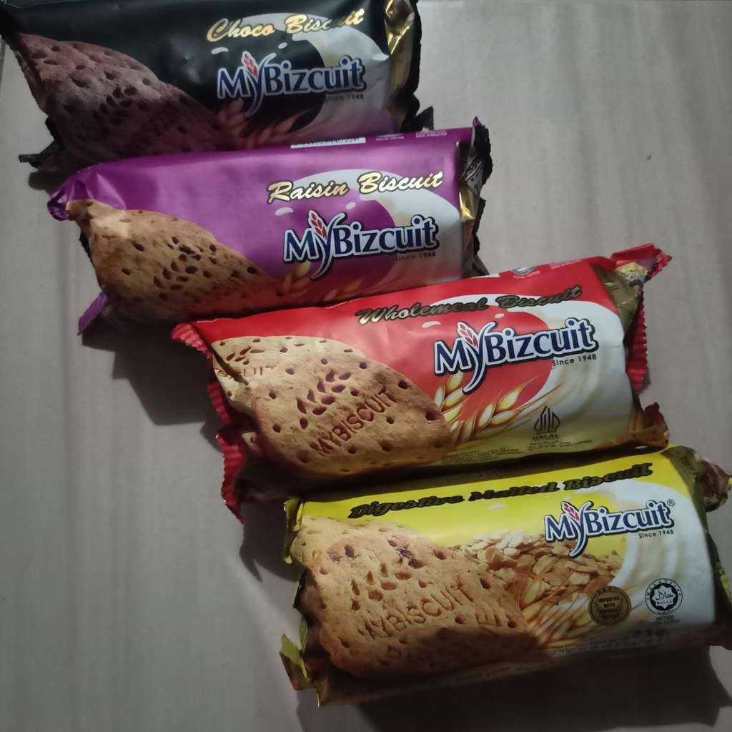 

My Bizcuit 250gr Choco/Wholemeal/Raisin/Digestive Malted