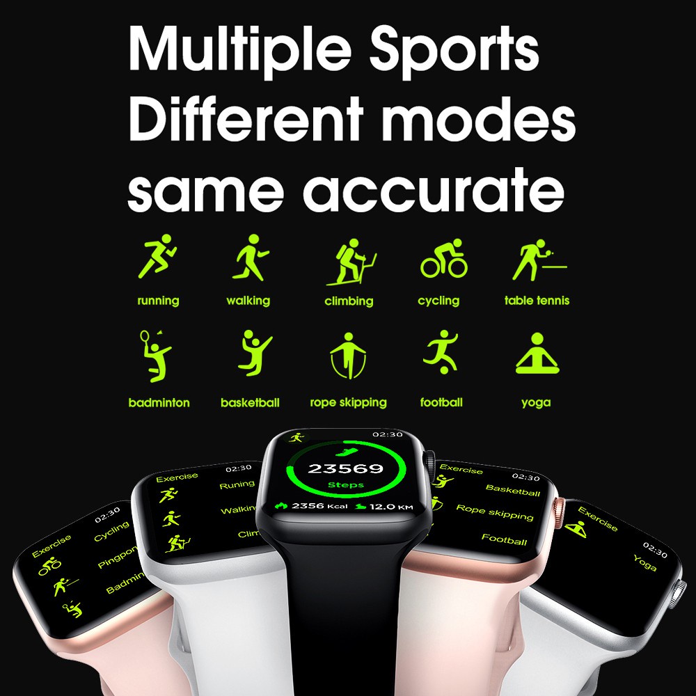 W26 Smartwatch Heart Rate Monitor Whatsapp Message Reminder Sports Tracker Jam Tangan Smartwatch
