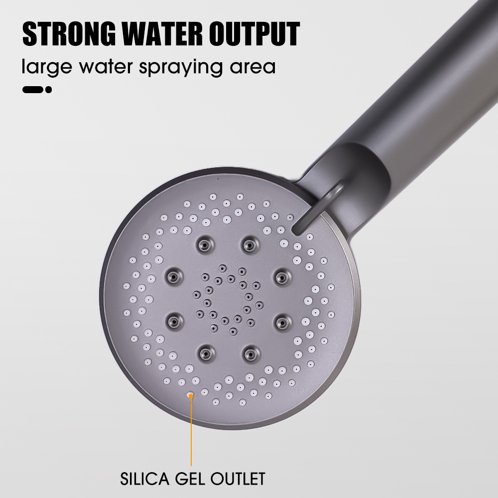 5mode Upgrade Kepala Shower Hemat Air/Showerhead Hujan Genggam Kuat/Semprotan Shower Multifungsi Dapat Disesuaikan/Aksesori Kamar Mandi