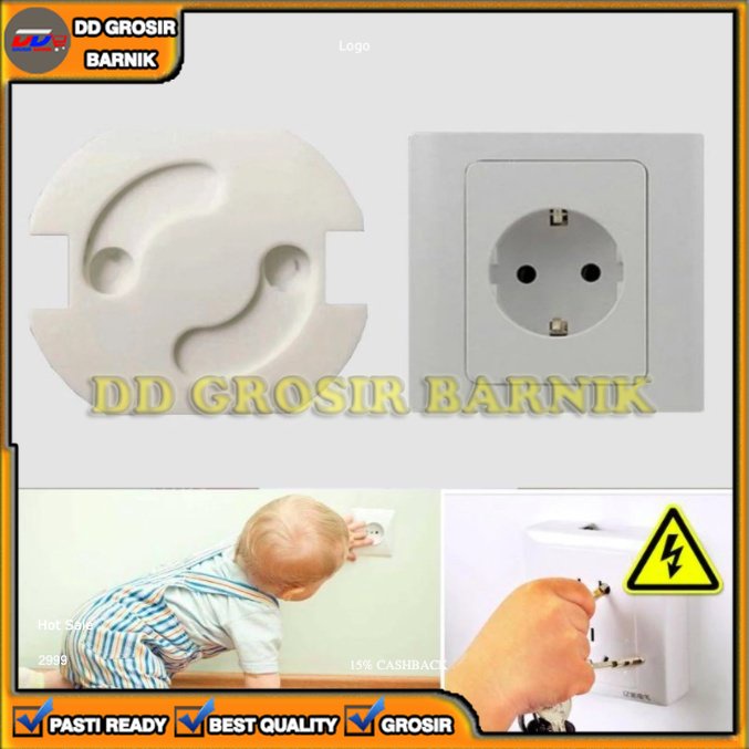 [DGB] PENGAMAN PENUTUP COLOKAN STOP KONTAK LISTRIK OTOMATIS ELEKTRIK BABY SAFETY SOCKET COVER