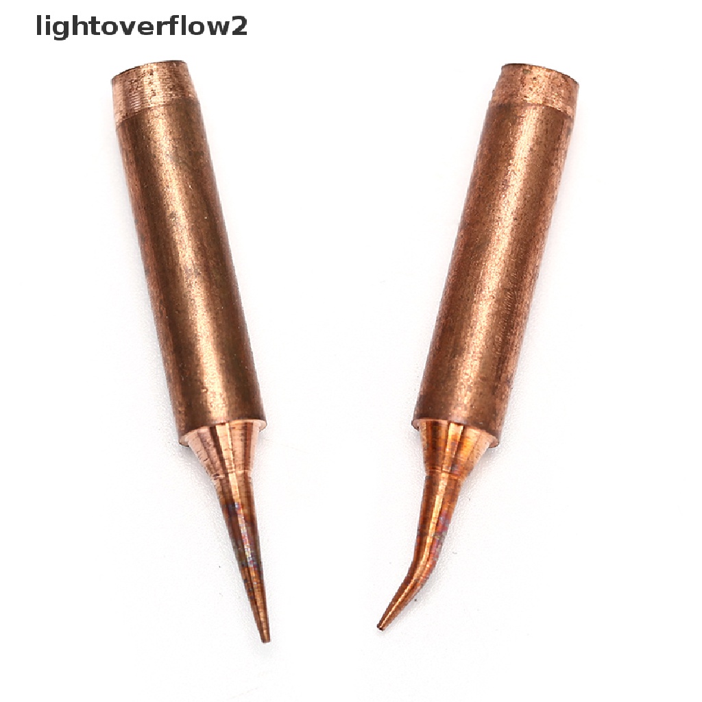 [lightoverflow2] 900m-t-i/is Bebas Oksigen Tembaga soldering iron tips solder station tools tips Besi [ID]