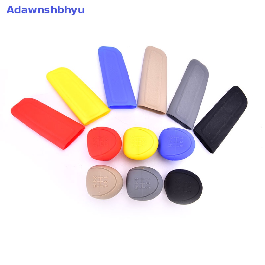 Adhyu Universal Car Gear Hand Shift Knob Cover Silikon Rem Tangan Pelindung Non-Slip ID