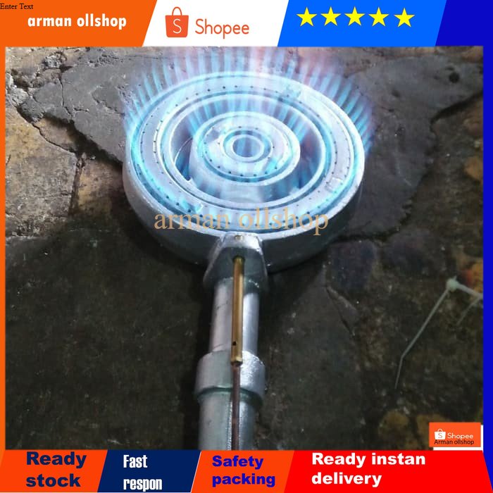 kompor gas api besar / high presure merk longshun tipe 8B burner kepala kompor 8E/B